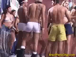 Brazilian party orgy fucking