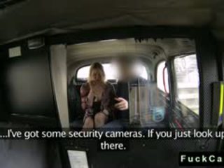 Chubby Tattooed Blonde Fucked By Huge Dick In Fake Taxi