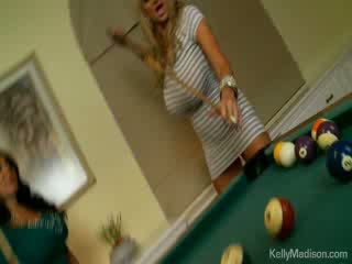 Busty babes fucked v the billiard pokoj