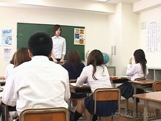 Jap school cuties undressed and cunt checked in