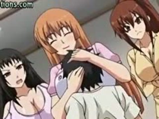 Groß titted anime babes licking