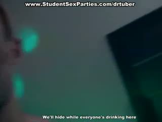 Group Bathroom Fuck At The Drunk Party