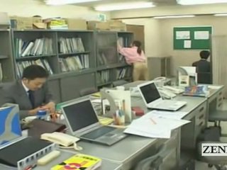 Subtitled Half Naked Bottomless Japanese School Office