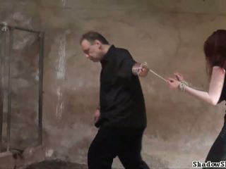 Barn slaves outdoor domination and harsh whipping