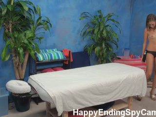 Slutty Massage Girls Fucks Client