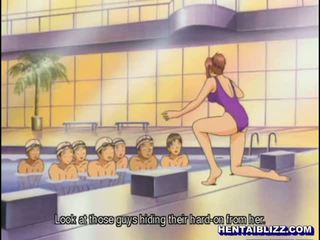 Swimsuit Japanese Hentai Self Masturbating In The Swimming P