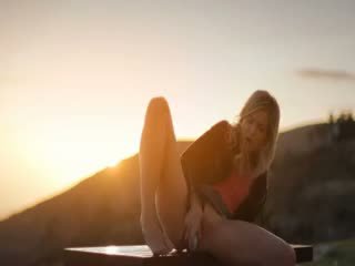 Sunset In Malibu In Art Pose Movie