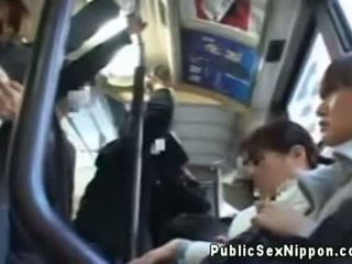 Publicsex Asian Fingered On The Bus