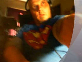 jeking in my superman shirt