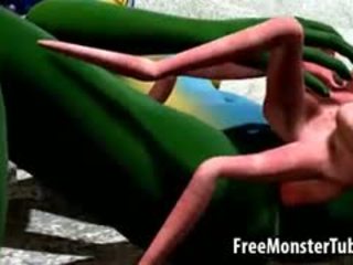 3D Alien Babe Gets Fucked By A Mutated Spider