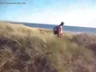 beach, flashing, big tits, voyeurs