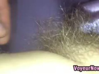 Showing Off My Wifes Hairy Vagina