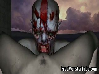 3d zombi babeh getting licked and fucked outdoors