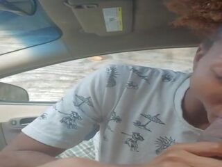 Public Blowjob in Car from Black Amateur Step Mom: Porn 4e