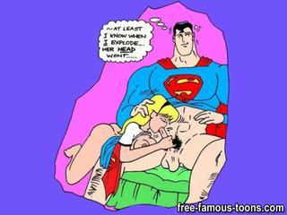 Superman en supergirl orgieën