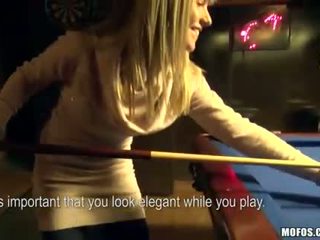 Cutie mikayla nailed sisse billiards alley