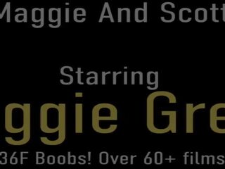 Голям boobed мадама maggie green shoves а rock трудно хуй в тя curvy разцепване!